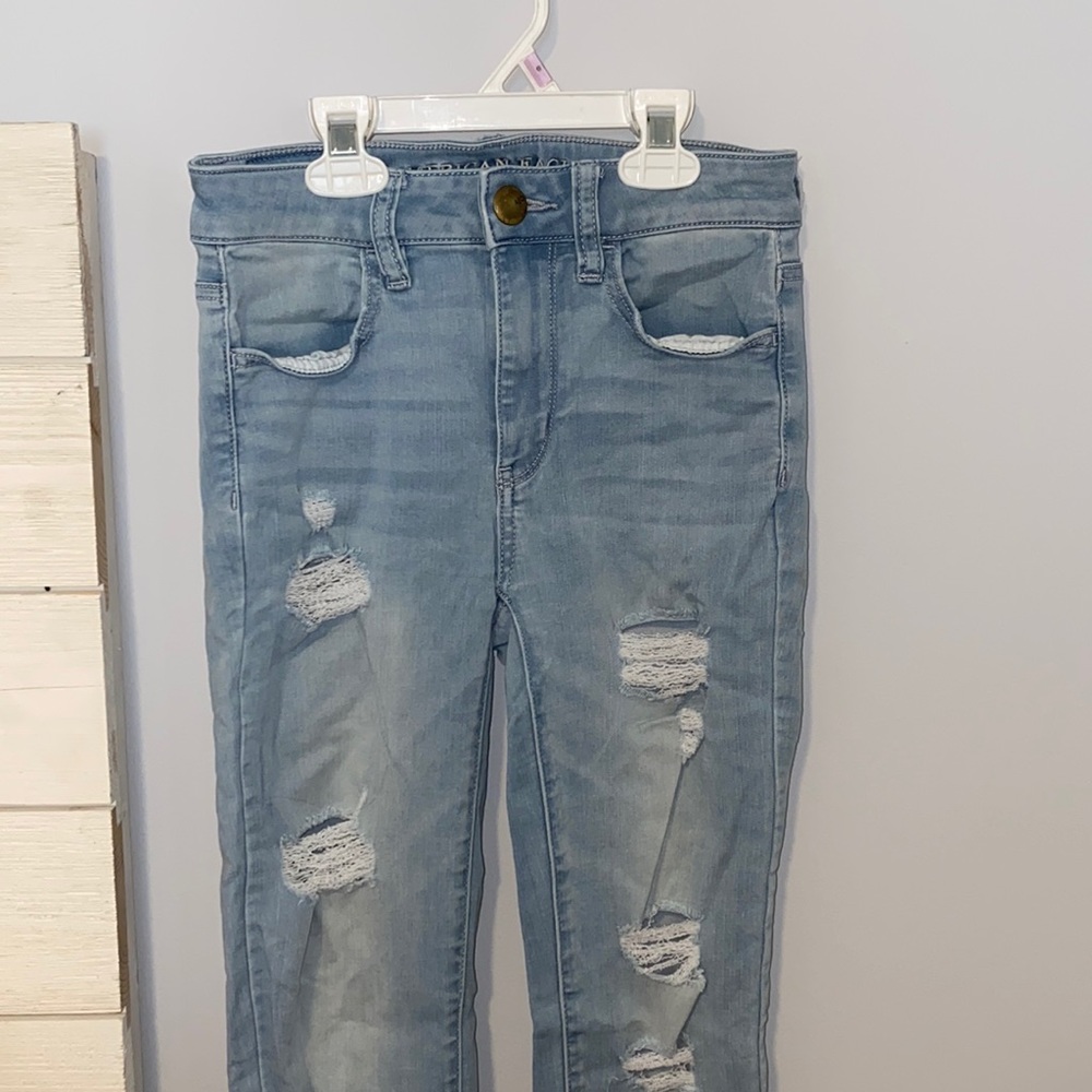distressed jeans